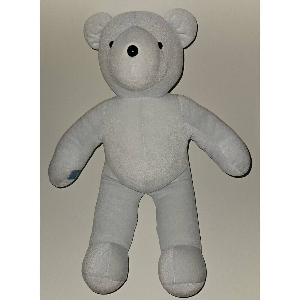 VTG Blue Teddy Bear Plush 20" Snow Queen Numbered North American Cmas 1991 READ